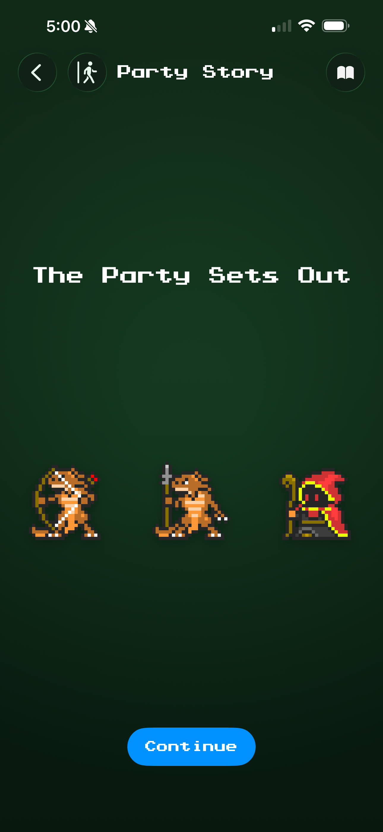 Party Story — the party sets out with multiple sibling characters